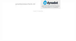 Desktop Screenshot of greatdepressionfacts.net